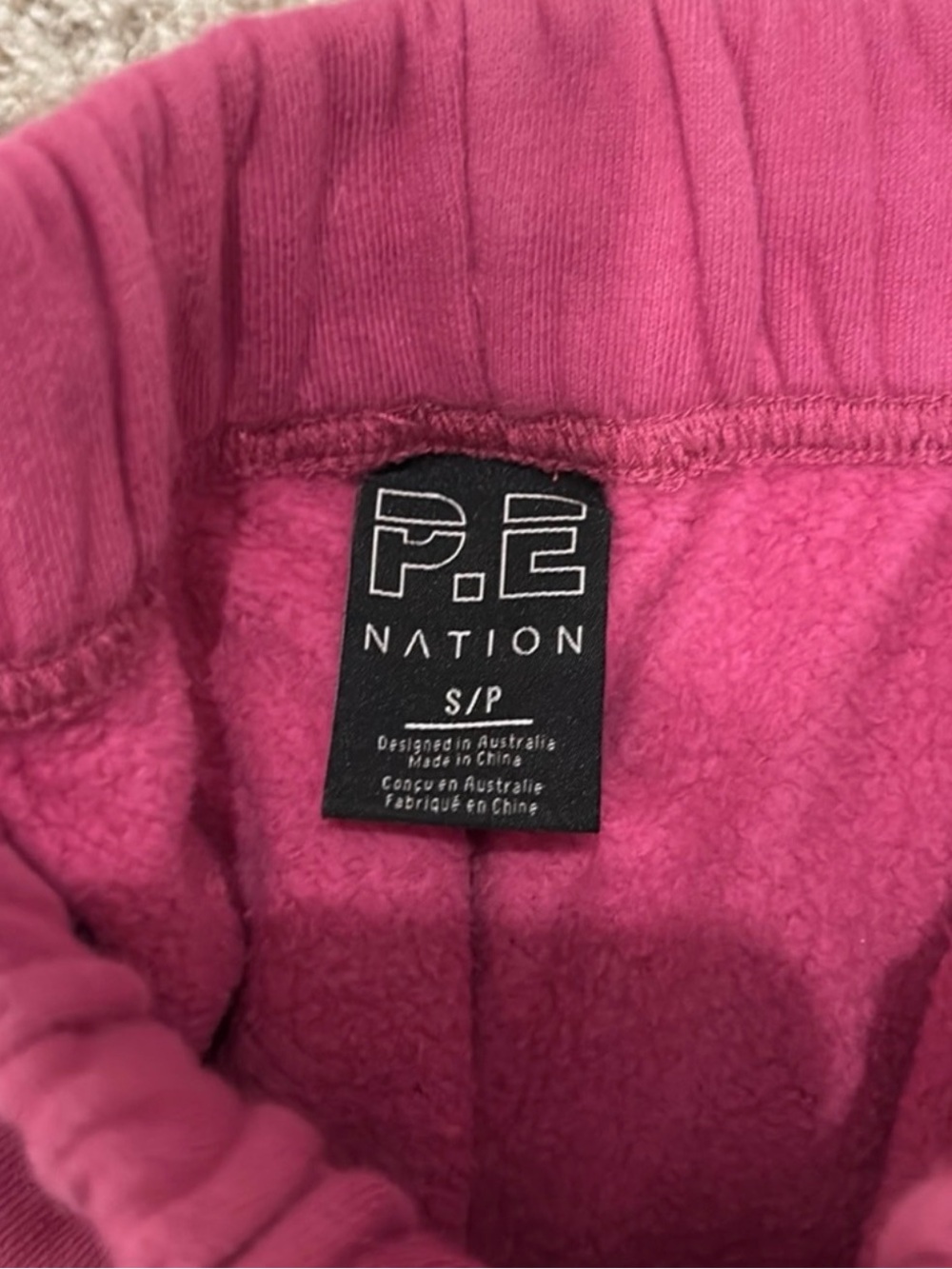 P.E. Nation pink sweatpants. Great condition. Small. - Picture 3 of 4